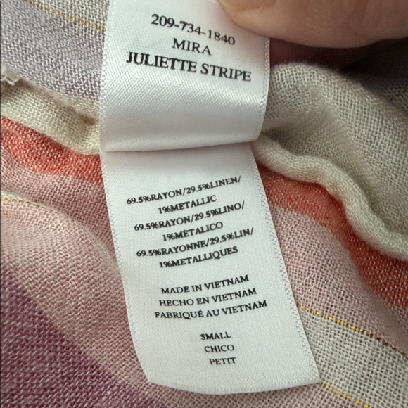 Rails Multicolor Striped Ruffle Tank Top - Picture 10 of 11